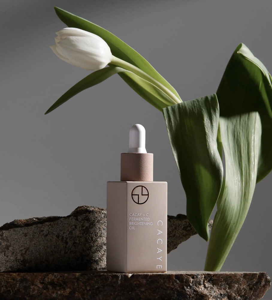 
                  
                    CACAY + C FERMENTED BRIGHTENING OIL beside Tulip
                  
                