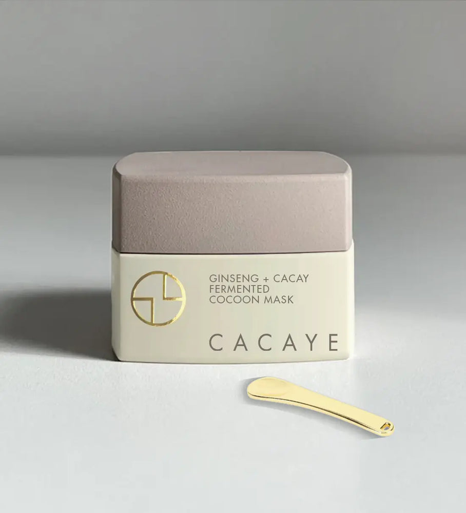 
                  
                    CACAYE GINSENG + CACAY FERMENTED COCOON MASK WITH FREE SPATULA IN GLASS JAR
                  
                