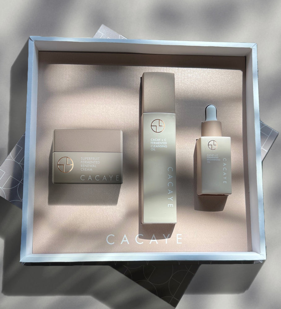 
                  
                    CACAYE CaCay + Fermented Skincare Trio Gift Set with Box in Shadow
                  
                